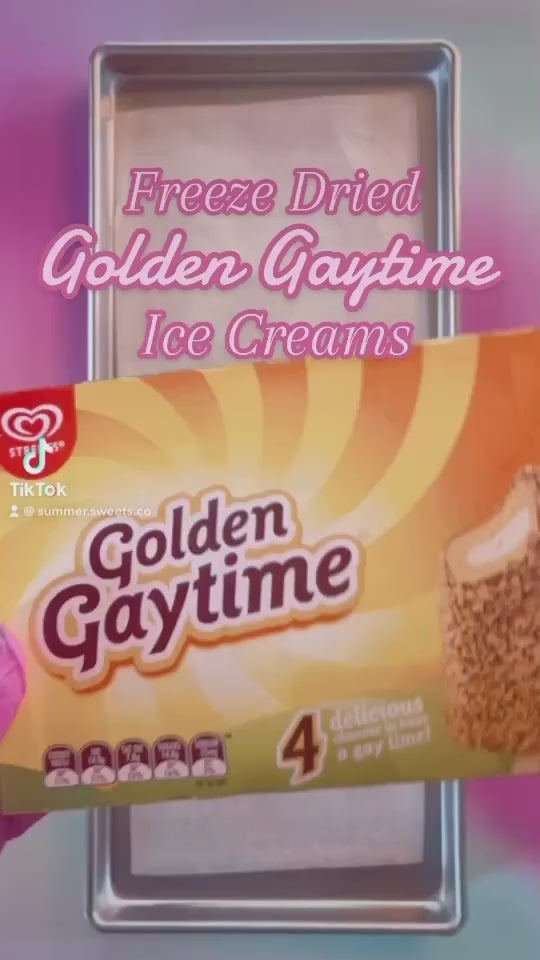 Freeze Dried Golden Gaytime Ice Creams Summer Sweets 